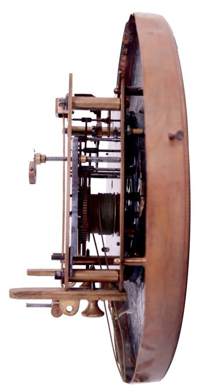 German, Gustav Becker, "Vienna Regulator" 2 weight, gong striking wall clock in a walnut veneer case with black finials and accents, c1890