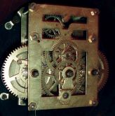 New Haven Clock Co., New Haven, Conn., "Wilson", 8 days, time and strike, spring driven brass movement banjo timepiece, c1920