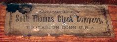 Seth Thomas Clock Co., Thomaston, Conn., Unidentified model Wall Clock in an oak case with an 8 days, spring driven, time and strike movement, c1905