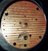Boston Clock Co., Boston, Mass., 8 days, spring driven brass movement engine room wall timepiece, c1900, Serial No. 1998. Movement has a patent date of 1880.