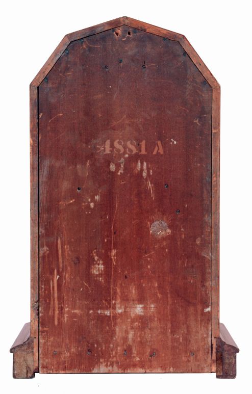 Seth Thomas Clock Co., Thomaston, Conn., "Parlor Calendar No. 5", 8 days, time and strike, spring driven brass movement double dial calendar clock, c1884