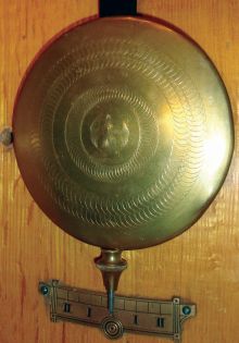 Seth Thomas Clock Co., Thomaston, Conn., "Regulator No. 2" oak weight driven, 8 days, time only wall clock, c1890