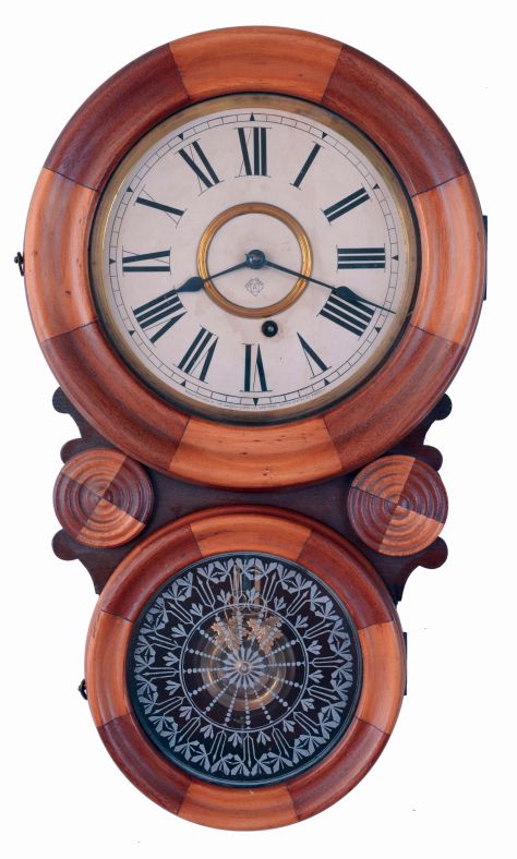 E Howard  Banjo clock door size 10 3/8 x 8 1/8 inches 