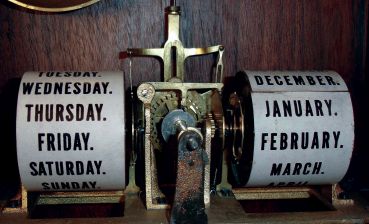 Southern Calendar Clock Co., Saint Louis, MO, "Fashion No. 4" calendar shelf clock in a walnut case with a spring driven, 8 day, time and strike movement (Seth Thomas) and a R. T. Andrews 1876 patent calendar mechanism (Seth Thomas), c1885.
