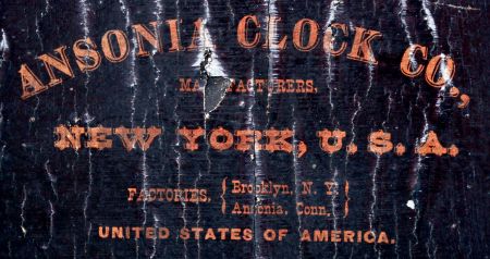 Ansonia Clock Co., New York, NY, "Office Regulator", 8 days, time and strike, spring brass movement wall clock, c1901
