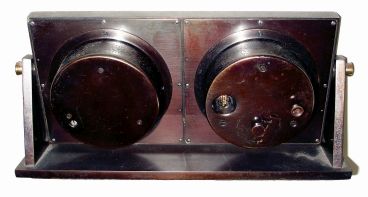 Chelsea Clock Co., Boston, Mass., "Embassy", bronze, 8 days, clock and barometer set, c1962