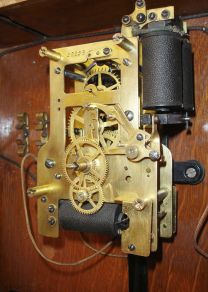 Self Winding Clock Co., New York, "No.18", wall regulator in an oak case