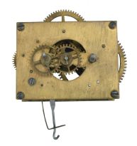 F. Kroeber Clock Co., New York, "Angel Swing No. 1" shelf clock with a spring driven, 8 day timepiece movement in a walnut case.