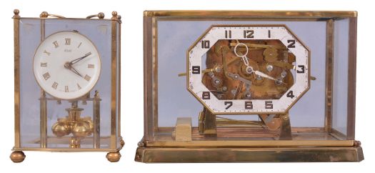 Clocks- 8 (Eight) German: seven 400 day clocks by Schatz and Kundo and one chiming clock by the Cuckoo Clock Manufacturing Company.