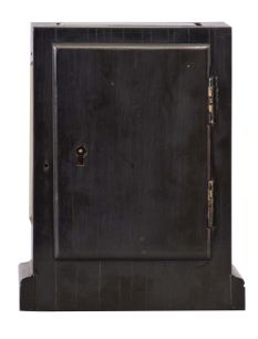 Bench made carriage clock with chronometer escapement and astronomical dial, ebonized, glazed mahogany case, silvered dial with separate chapters for hours, minutes, and seconds, blued steel hands, 8 day timepiece movement with chronometer platform, cut bimetallic balance with rim riveted to balance arm, and Earnshaw spring detent escapement