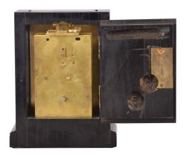 Bench made carriage clock with chronometer escapement and astronomical dial, ebonized, glazed mahogany case, silvered dial with separate chapters for hours, minutes, and seconds, blued steel hands, 8 day timepiece movement with chronometer platform, cut bimetallic balance with rim riveted to balance arm, and Earnshaw spring detent escapement