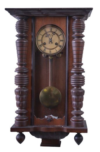 Clocks- 7 (Seven) German Wall Clocks: 8 day, time and strike, spring driven RA clocks by makers including Becker; (2), Junghans, Braukmann, Uhrenfabrik Neustadt AG, and others