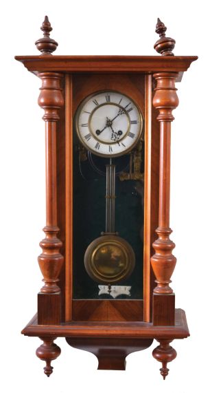 Clocks- 7 (Seven) German Wall Clocks: 8 day, time and strike, spring driven RA clocks by makers including Becker; (2), Junghans, Braukmann, Uhrenfabrik Neustadt AG, and others