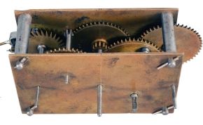 F.L. Scheidemann, Philadelphia, Pennsylvania, standing astronomical regulator, 8 day, time only, weight driven movement in a walnut case with octagonal top and painted wooden dial