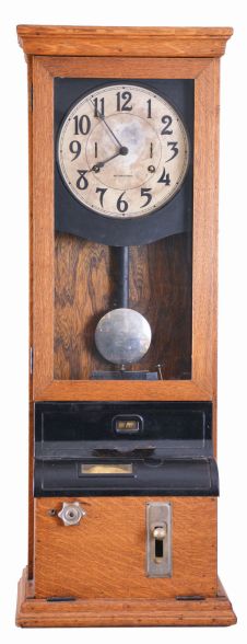 Clocks- 2 (Two) International Time Recording Co. (IBM), Endicott, New York: (1) punch clock; (2) jeweler