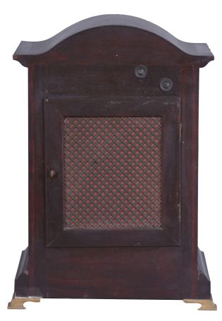 Germany, Kienzle, 8 day, time and strike, spring brass movement Westminster chime mantel clock.