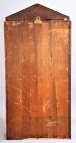 Forestville Mfg. Co., Bristol, Conn., DOUBLE OGEE, 2-weight shelf clock in mahogany, 8 day