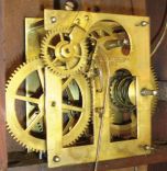 Chauncey Jerome, New Haven, Conn., 8 day, weight driven, brass movement OG shelf timepiece (rare OG as a time only)