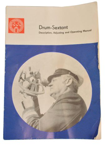 Veb Freiberger Prazisionmechanik, Germany, drum sextant,170mm radius, metal frame with gray finish, graduated arc reading from -5 to125, index arm with Freiberger logo, micrometer drum vernier adjustment, multiple shades for horizon and index mirrors, 4x power sighting scope, metal handle, all in a wood box with instruction booklet and certificate under the lid dated 1977.