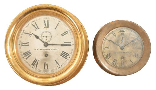 Clocks- 2 (Two) Seth Thomas Marine Clocks: Seth Thomas Clock Co., Thomaston, Conn., ship