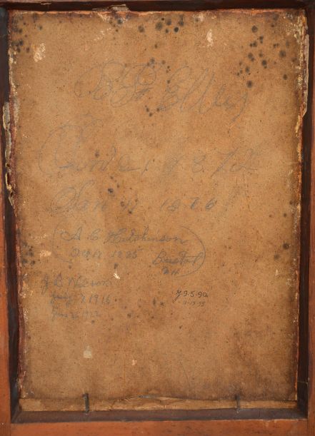Forbes & Tucker, Concord, New Hampshire, 30 hour, time and strike weight wood movement beveled sides shelf clock.