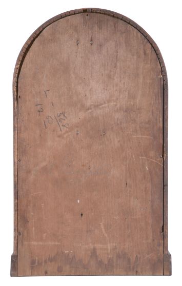 Clocks- 2 (Two): (1) Massachusetts Banjo clock in a mahogany case (no movement). c1820; (2) Atkins Clock Co., Bristol, Conn., "Round Top #1" shelf clock with a spring driven 8 day time, strike and alarm movement in a rosewood case. c1873.