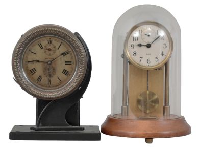 Clocks- 2 (Two): (1) Manhattan Electrical Supply Co., New York, time switch, time and electrical switching function using a Seth Thomas clock similar to the "Long Alarm" model, c1915; (2) Barr Mfg. Corp., Weedsport, NY, electric electrically impulsed clock with battery power, c1938.