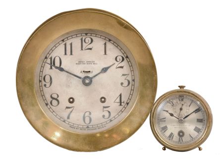 Clocks- 2 (Two): (1) Seth Thomas Clock Co., Thomaston, Conn., "Ship