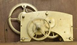 Abiel Chandler, Concord, New Hampshire, 8 day, weight brass movement New Hampshire mirror clock.