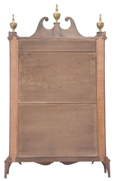 Eli Terry, Plymouth, Conn., 30 hour, time and strike weight wood movement outside escapement pillar & scroll shelf clock.