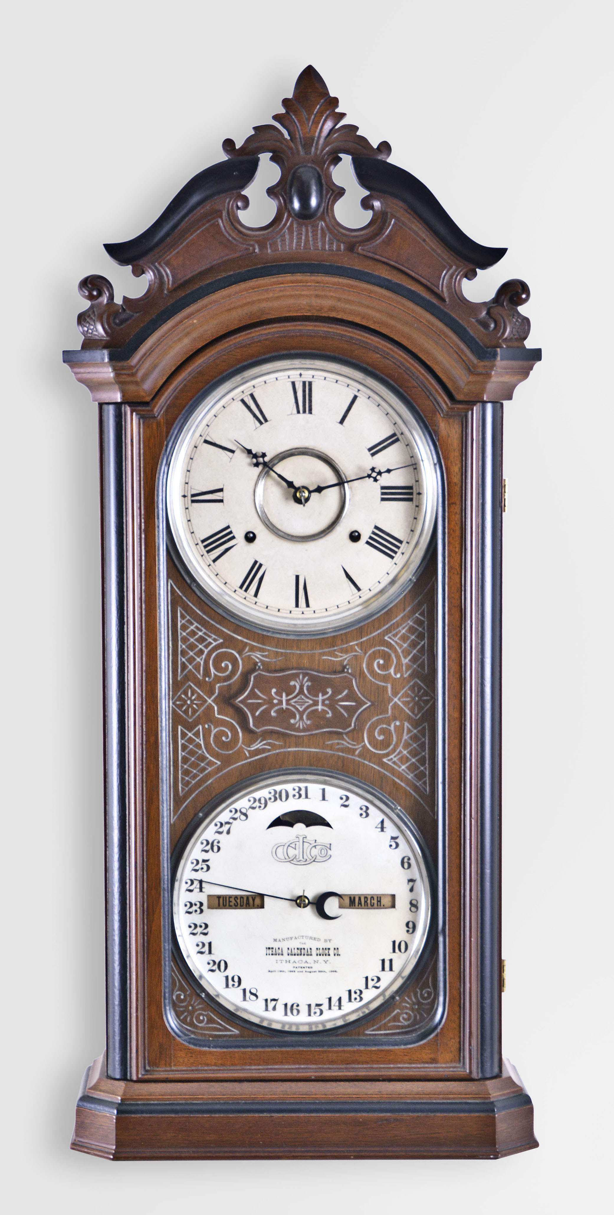 Ithaca No. 4 1/2 Favorite Calendar Clock