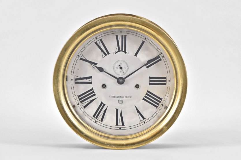 SETH THOMAS CHRONOMETER LEVER NO. 5011 HANGING MARINE CLOCK Barnebys